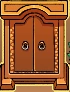 The texture of the wardrobe in the player's house.