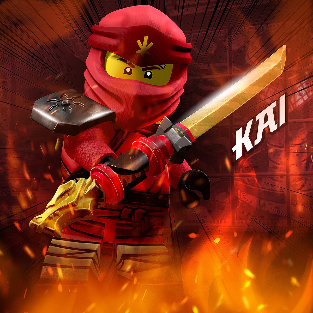 LEGO® Ninjago Legacy Rebooted Kai With Spiky Hair and Dual