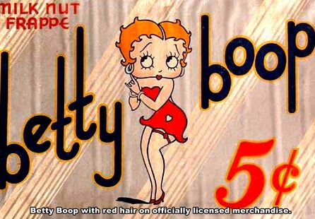 Betty Boop Milk Nut Red Hair