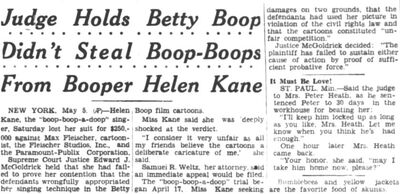 Betty Boop Didn't Steal Boops From Helen Kane 1934 Betty Boop Wikia