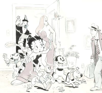 Early Sketch for Who Framed Roger Rabbit