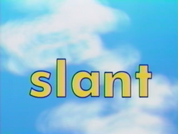 Sky Word Morph slant, plant, pant, pants
