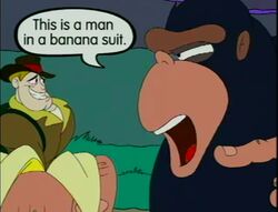 Cliff Hanger and the Big Ape and the Banana Drop