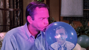 Darrin and Uncle Arthur (in a blue balloon)