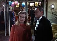 Samantha and Darrin are startled to see Endora and Lord Montdrako.