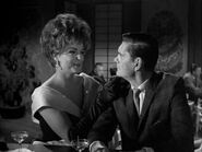 Michelle, a sexy French sculptress, tries to convince Darrin he is very attractive.
