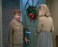 Mrs. Kravitz reminds Mrs. Stephens about the decorating contest.