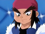 Carlos when received his Beyblade parts from Tyson.