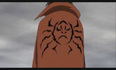 This picture shows the crabby symbol on Tetsuya's cape.