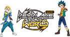 Dante on the Beyblade World logo banner