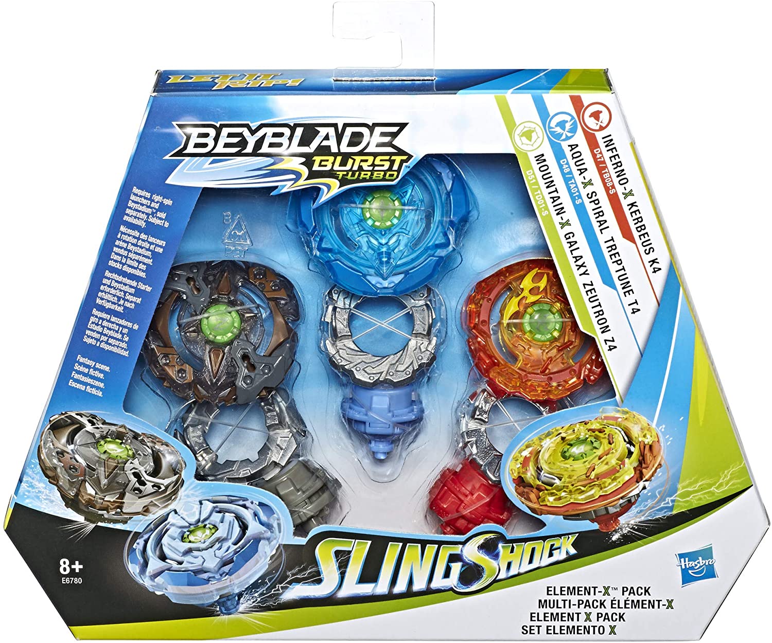 Hasbro Beyblade Burst Surge Slingshock Sphinx S4 and Hypersphere