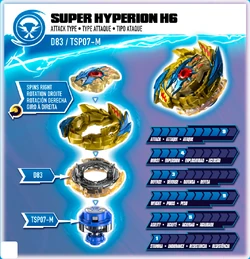 Toupie Beyblade Burst Surge Super Hyperion H6 Speed Storm - Hasbro Neuf