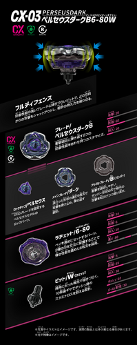 ペルセウスダーク　6-80 W PerseusDark B6-80W | Beyblade Wiki | Fandom