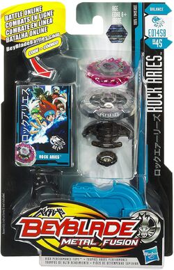 Beyblade Metal Fusion Rock Aries BB-45 Spinning Top