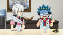 Shu eating shaved ice.gif