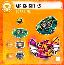 Air Knight K5 8' Valor-H | Beyblade 