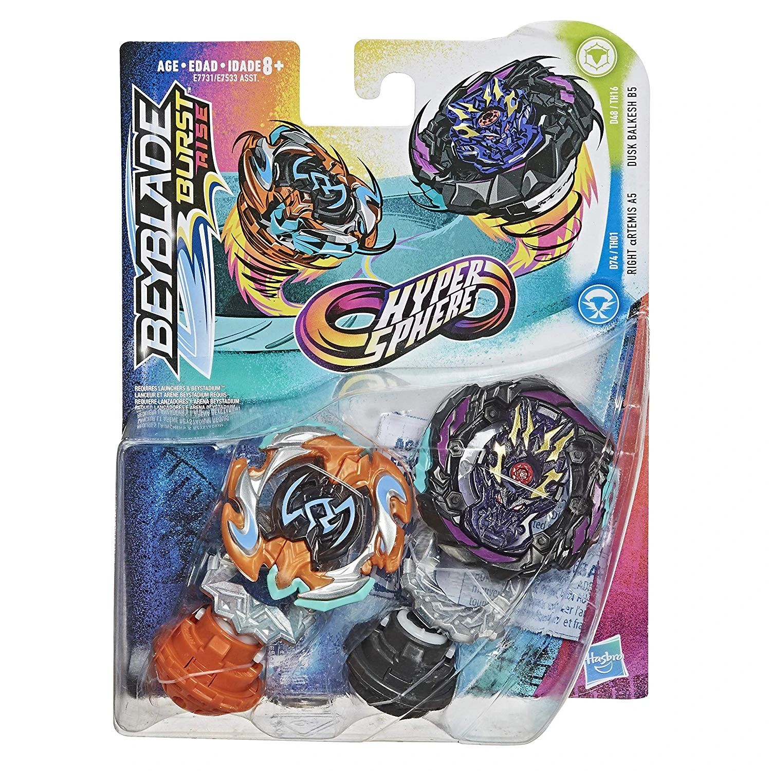 Dusk Balkesh B5 and Right Artemis A5 Dual Pack | Beyblade Wiki