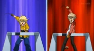 Shishiya and Shinobu launching.