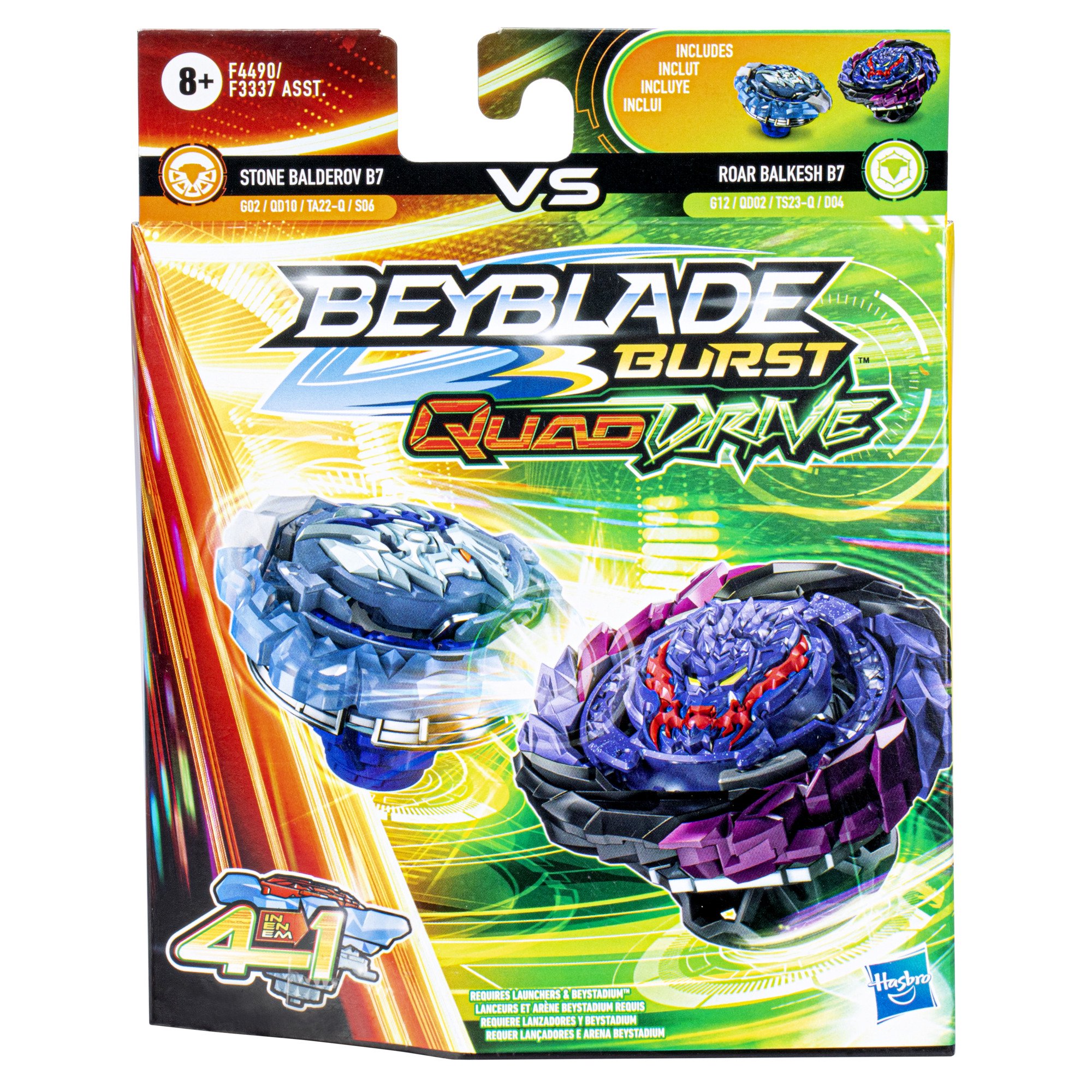 Beyblade - Burst QuadDrive Fury Cyclone Pack Starter Toupie et Lanceur