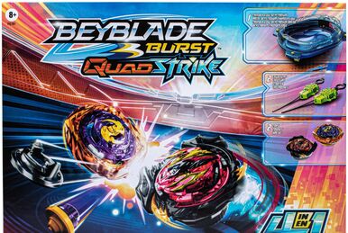 Beyblade Burst QuadStrike Komet Helios H8 and Tidal Pandora Epic