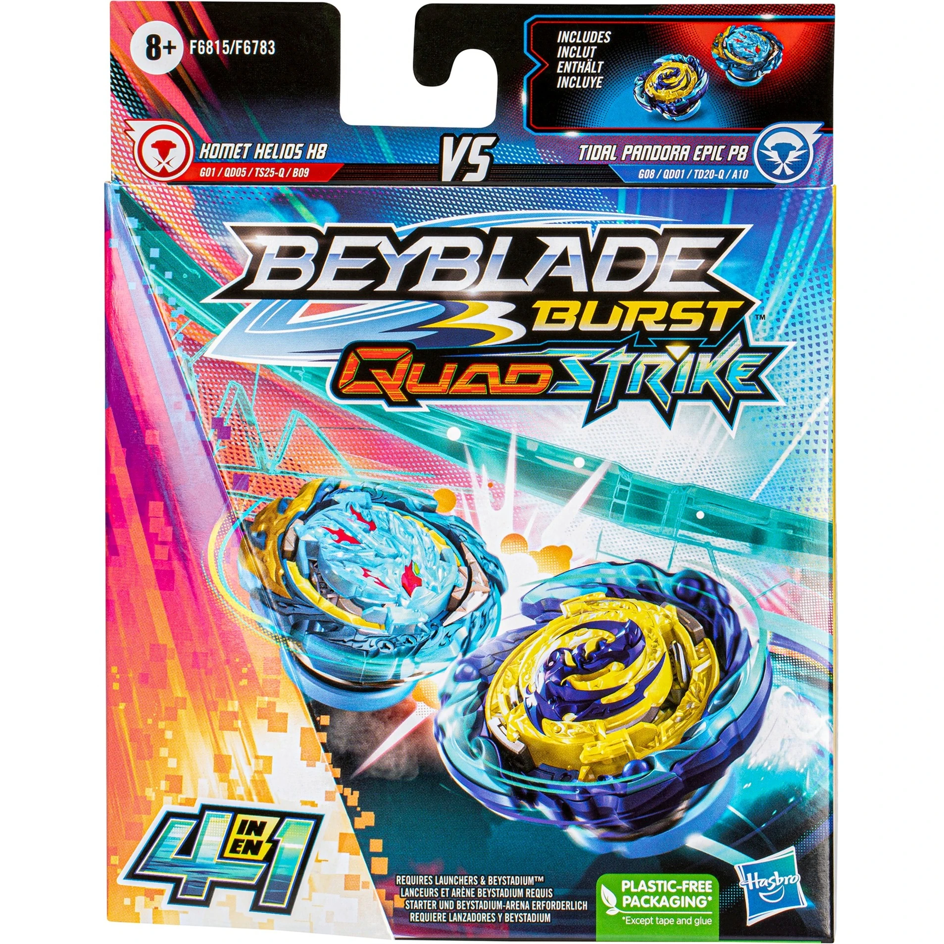Komet Helios H8 and Tidal Pandora Epic P8 Dual Pack | Beyblade