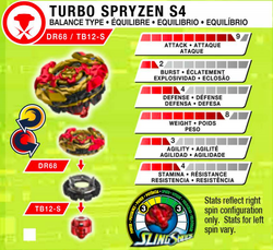 TURBO SPRYZEN S4 QR CODE + ALL SPRYZENS BEYBLADE BURST TURBO APP