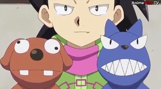 Ken with Besu (right) and Keru (left).