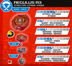 Beyblade regulus r3 sales