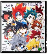 Beyblade Bar closing picture by Yoshihiro Nagamori