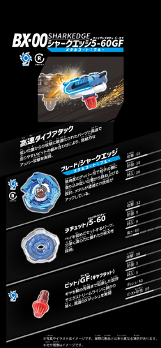 SharkEdge 5-60GF | Beyblade Wiki | Fandom