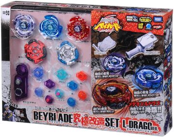 L-DRAGO 100B スタートセット シルバー NEW LIGHTNING L-DRAGO 10 REACH ZEPHYR' METAL FIGHT BEYBLADE