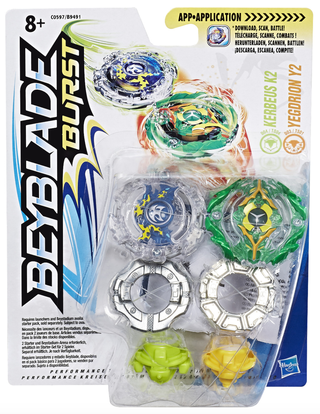 Beyblade Burst Surge Speedstorm, Set de Combat Volt Knockout : arène  Beystadium, 2 toupies et 2 lanceurs