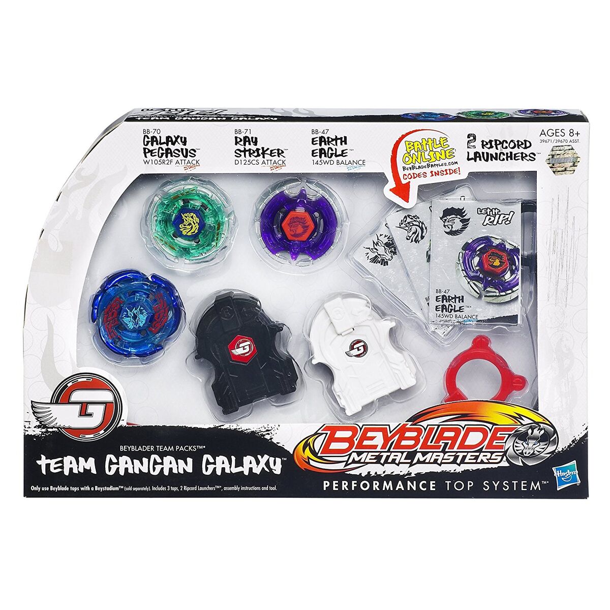 Hasbro Beyblade Metal Masters BB-70 Galaxy Pegasus W105R2F Attack