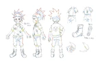 Uncolored concept art for Aiger in Beyblade Burst Turbo