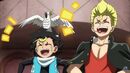 Rantaro and Cuza laughing