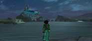 Jade à proximité d'un Vorax nocturne, au phare
