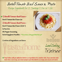 Recipe -- Betelli Tomato Basil Sauce and Pasta | BeYou World Wiki | Fandom