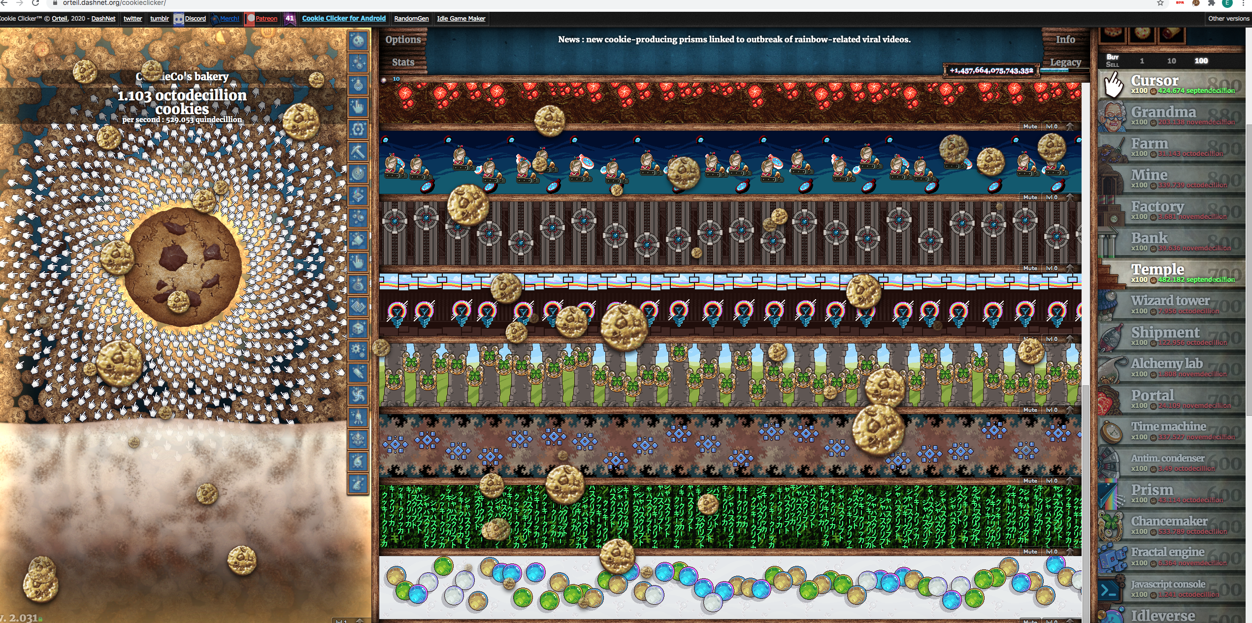 COOKIES EVERYWHERE  Cookie Clicker #1 