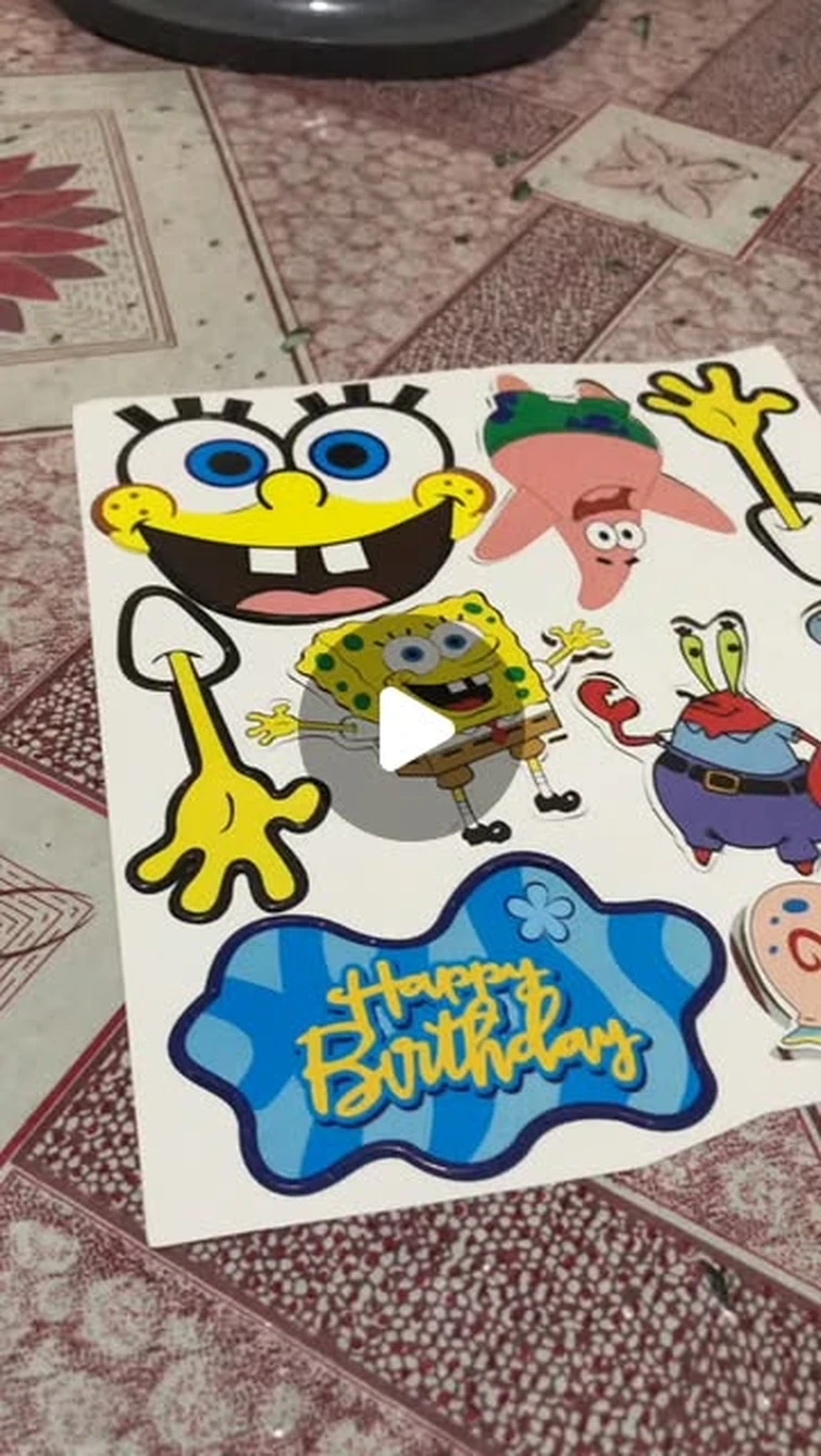 Jasmine Vargas on Instagram: "This will undoubtedly improve the appearance of my birthday cake.. 🎂🎊 Get it here: https://s.lazada.com.ph/s.FZhd1  #spongebob #spongebobsquarepants #nickelodeon #caketopper #birthday"