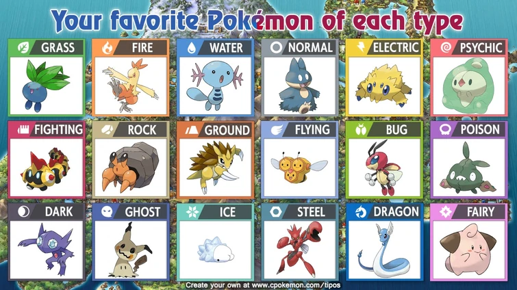 Favourite and least favourite pokemon of each type | Fandom