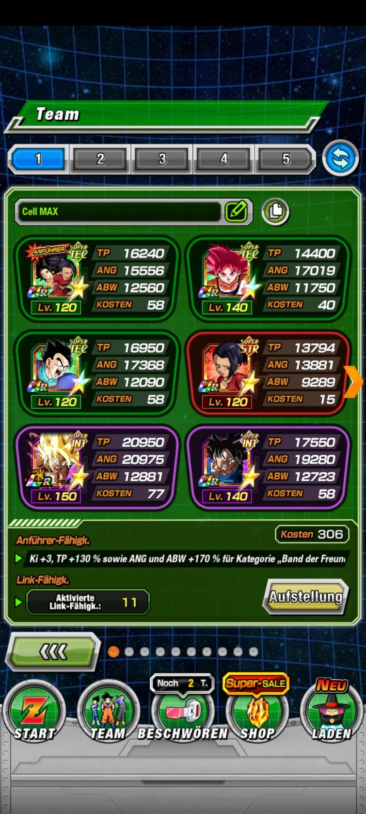 TEQ Kale/Caulifla friends needed for Cell MAX event Fandom