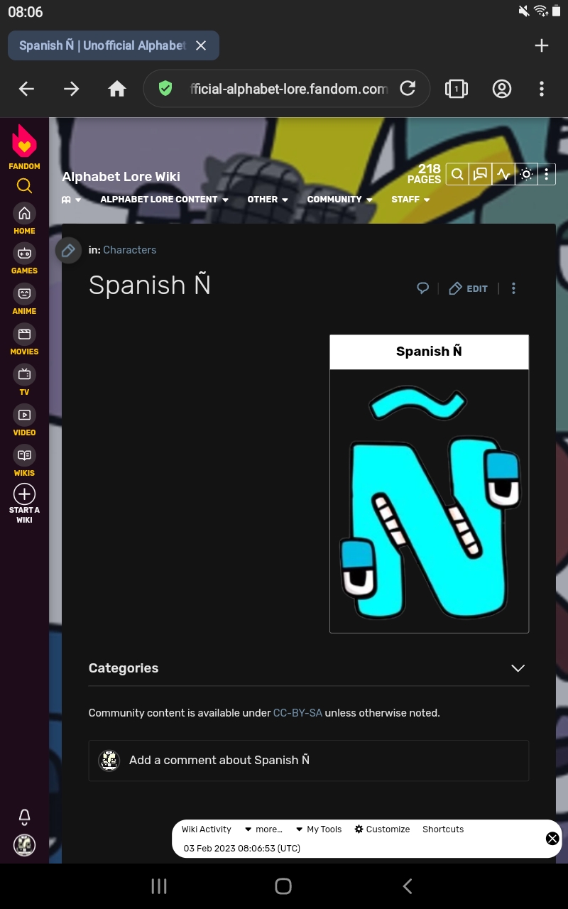 A, Unofficial Alphabet Lore Wiki, Fandom in 2023