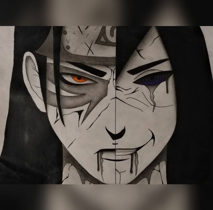 madara uchiha vs hashirama senju drawing