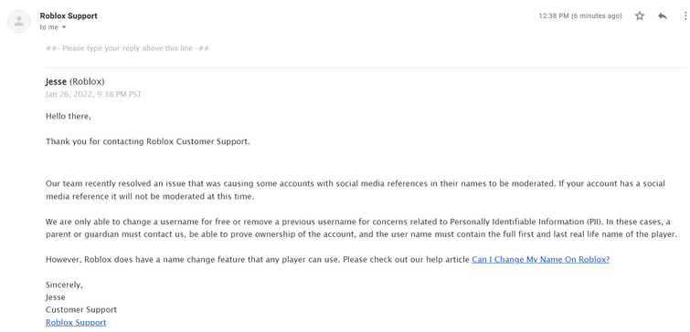 Update on the /YT username bans