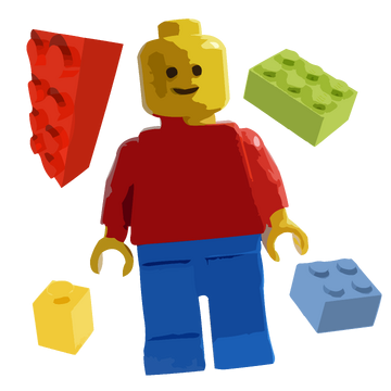 Lego man cartoon clearance