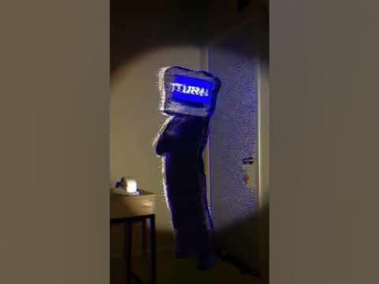 Uh oh!- A tvhead in a suit!! #tvhead #stumbleglow #shorts #suburban #uhoh #animaton