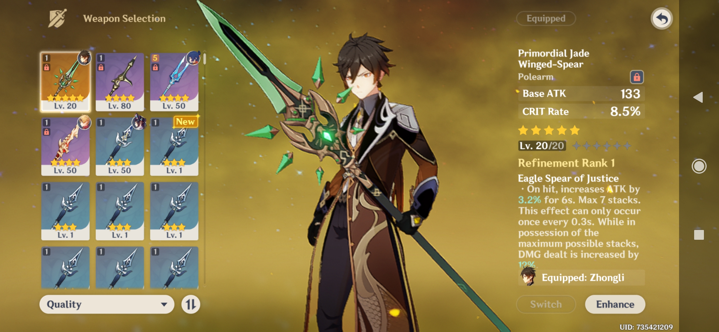 Primordial Jade Winged-Spear early | Fandom