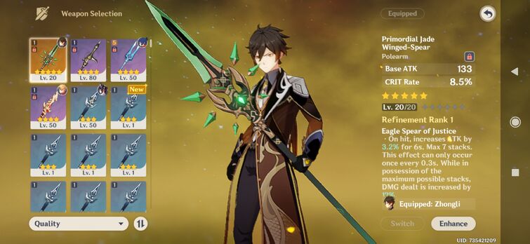 Primordial Jade Winged-Spear early | Fandom