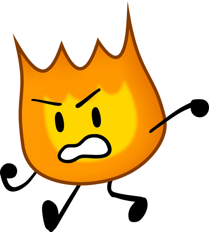 Firey. Bfdi firey. bfb firey assets. battle for dream island жёлтый лицо. эмоджи огонь.