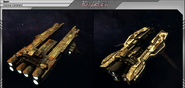 Comparison of the old or "classic" (left) and the new or current (right) models of the Vanir